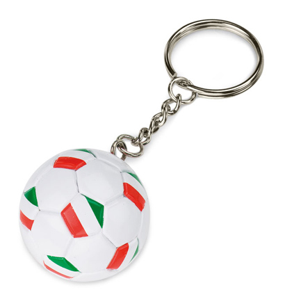 Portachiavi pallone calcio tricolore 